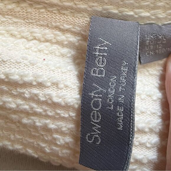 Sweaty Betty Rest Up Half Zip Pullover Top Textured cream xl - Picture 9 of 14